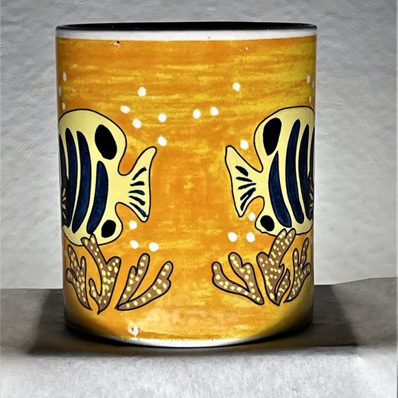 PUERTO RICO Standard Coffee MUG Tropical Fish Graphics Flag outside/inside China - Picture 3 of 7